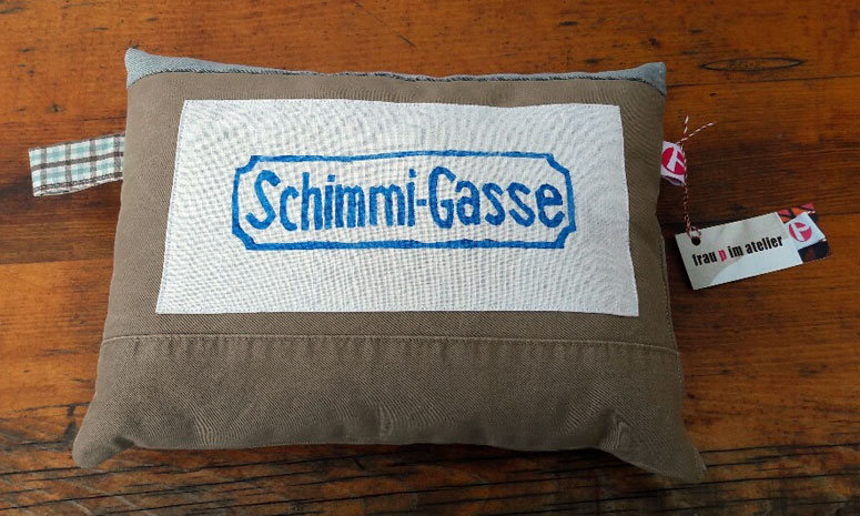 Kissen „Schimmi-Gasse“ (klein) Kissen „Schimmi-Gasse“ (klein)